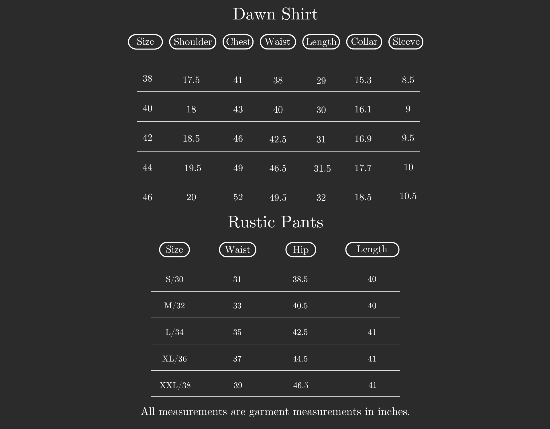 Size Guide Image